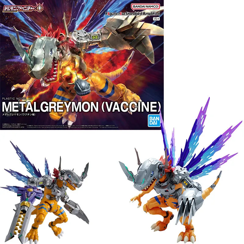 Bandai Genuine FRS Digimon Adventure Metal Garurumon War Greymon Omegamon X-Antibody Anime Action Figure Assembly Model Toy Gift