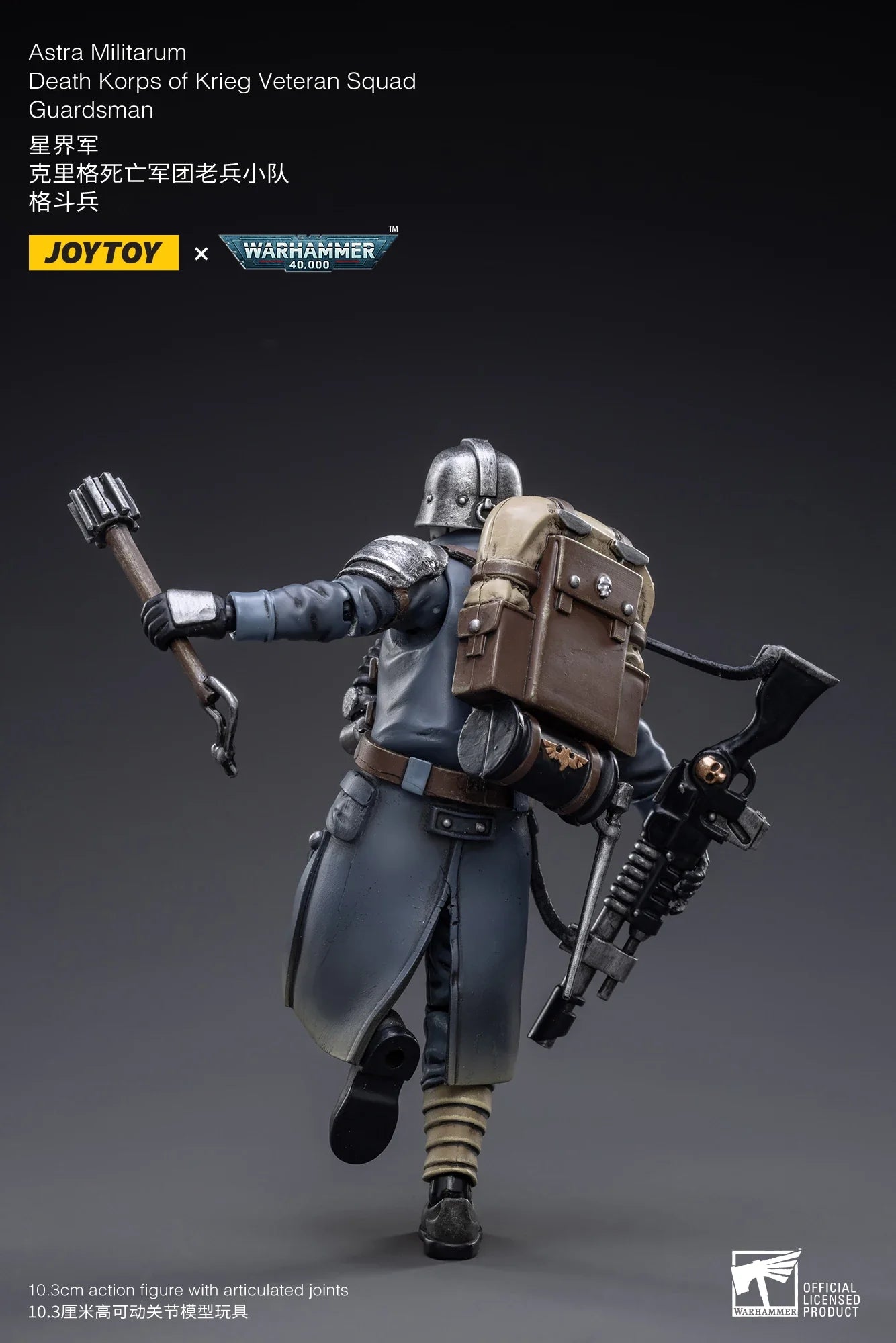 JOYTOY Warhammer 40K 1/18 Scale Astra Militarum Death Korps of Krieg Veteran Squad Action Figure Model Toys For Collection