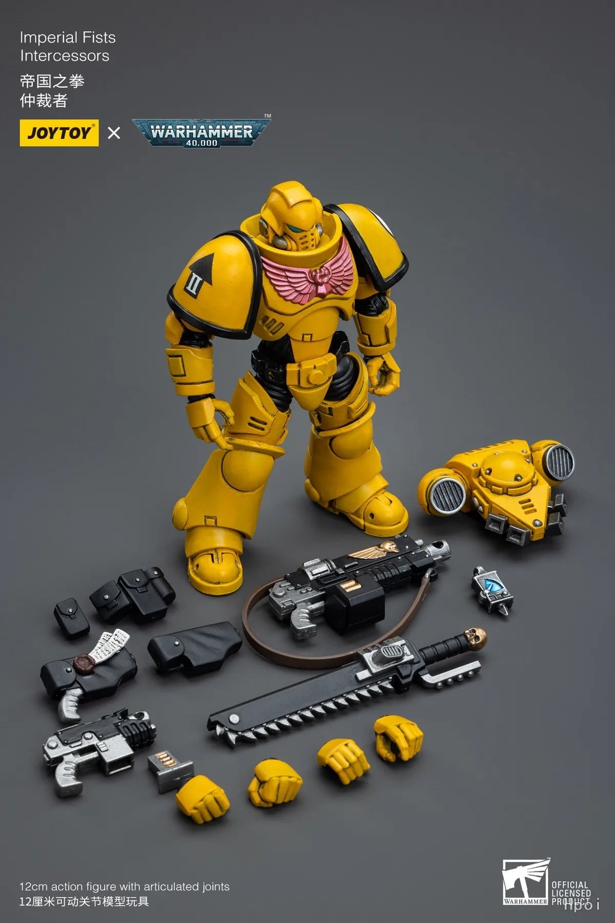 [SF] JOYTOY 1/18 Action Figure Warhammer 40K  Imperial Fists  Intercessors  Anime Model Toys Gifts