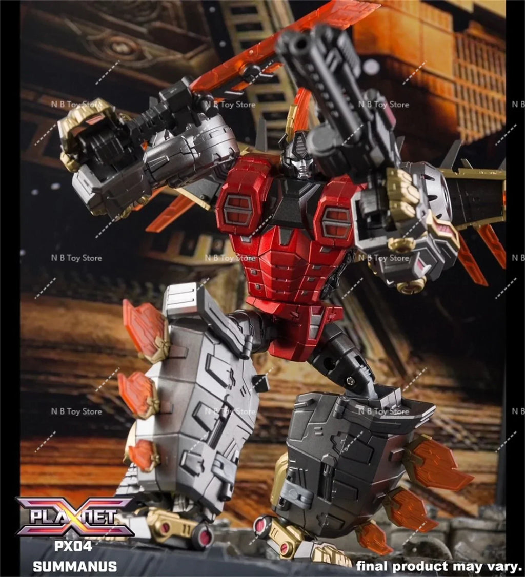 Action Character Transformation Toy Planet X PX-04M PX04M, Metallic, Snarl Summanus, Box Robot