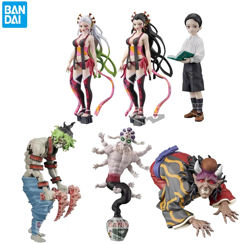 Original Bandai Banpresto Demon Slayer Twelve Kizuki Gearspring Kibutsuji Muzan Hantengu Giyuutarou Gyokko Daki Pvc Figure Model