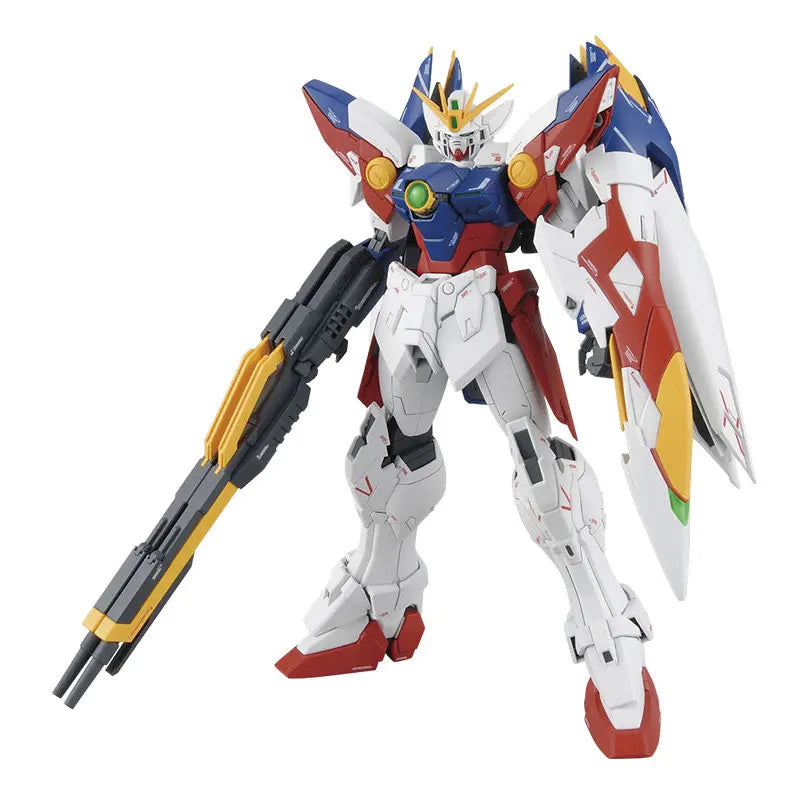 Original Bandai MG 1/100 XXXG-00W0 Wing Proto Zero Gundam Gunpla Echtes Gundam Modellbausatz Actionfiguren Bausatz Spielzeug Geschenke