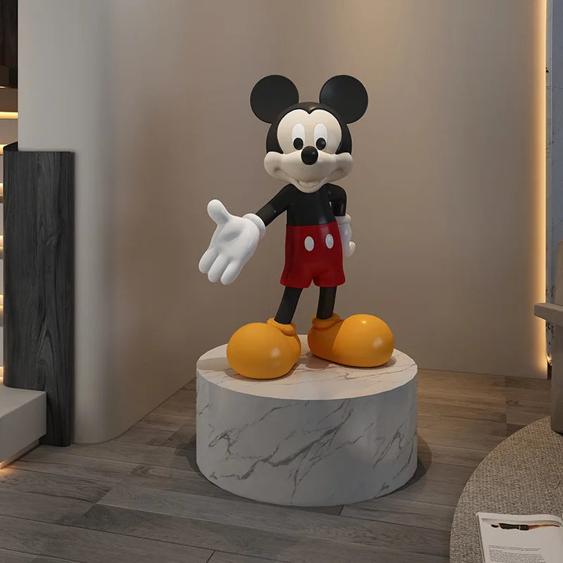Disney 110cm Big size Posture Mickey Mouse Resin Action Figure Collection model Home decorations Ornaments toys kids best gift