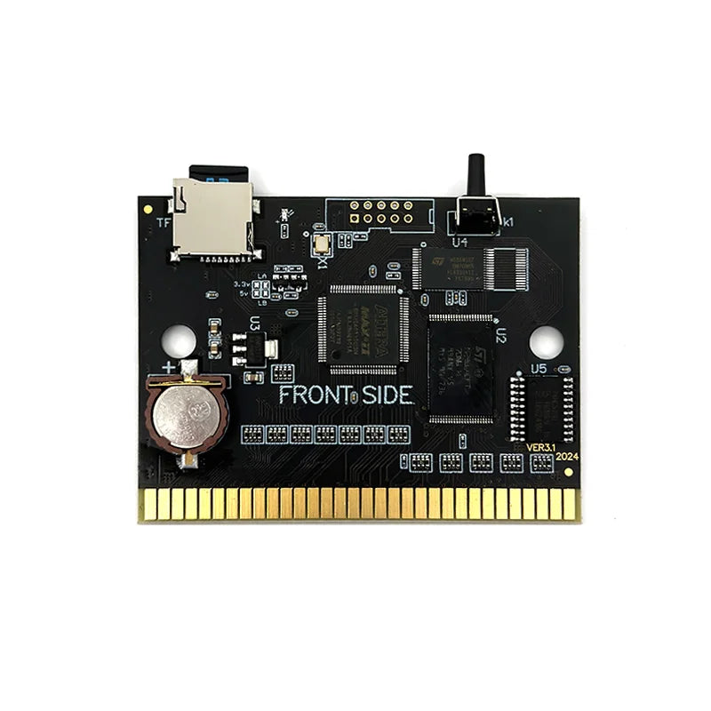 New For MegaDrive Genesis MD V3Pro With 3000 files Optical Drive Emulator MEGAKey Support 32X File Memory Card With 4G TF Card