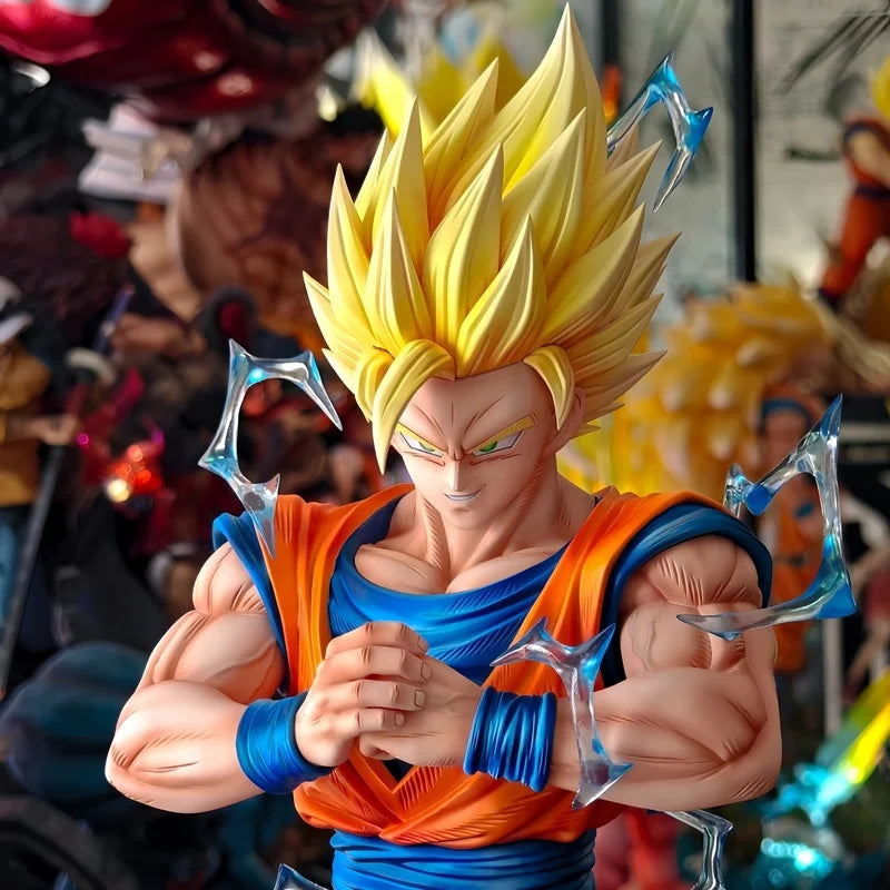 30cm Dragon Ball Anime Figure Super Saiyan Goku Model Dolls Trend Action Figures Collectible Toy Desktop Accessorie Gifts