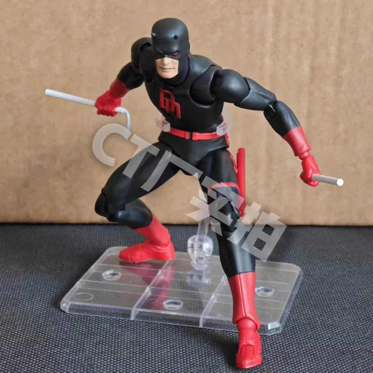 HOT 2025 Ct Toys Daredevil Black Red Mafex 223 Figure Comic Version SHF Anime Action Figure Figurine Statue Model Gifts Kids Toy