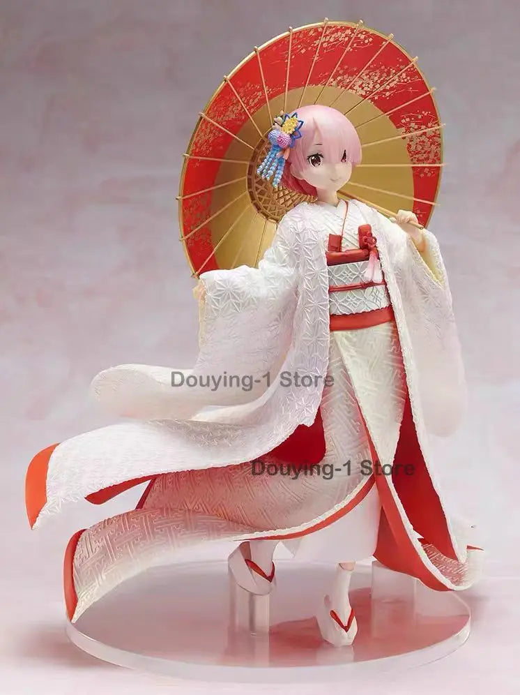 In Stock Re:0 White wedding dress Japanese dress F:Nex Furyu ornament Anime Action Collection Figures Model Toys