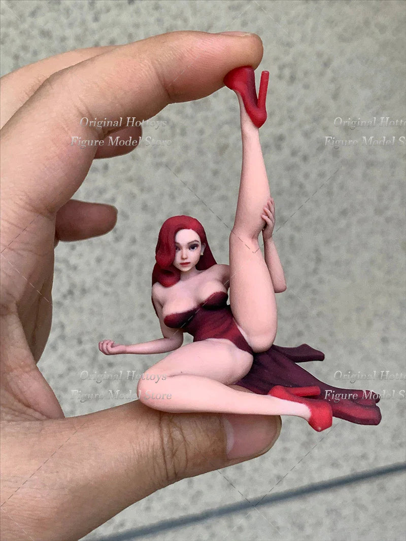 Auf Lager 1/16 Maßstab Frauen Soldatin Süßer Hasen Lady Mini Art Skulptur Komplettes Set Ca. 7,6 cm Actionfigur Modellpuppen Sammlung