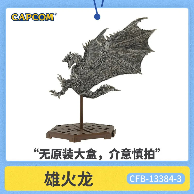 Bandai Capcom Monster Hunter Stone Statue Blind Box Vol 1 Collectible Figures Rathalos Nargacuga Mizutsune For Anime Game Fans