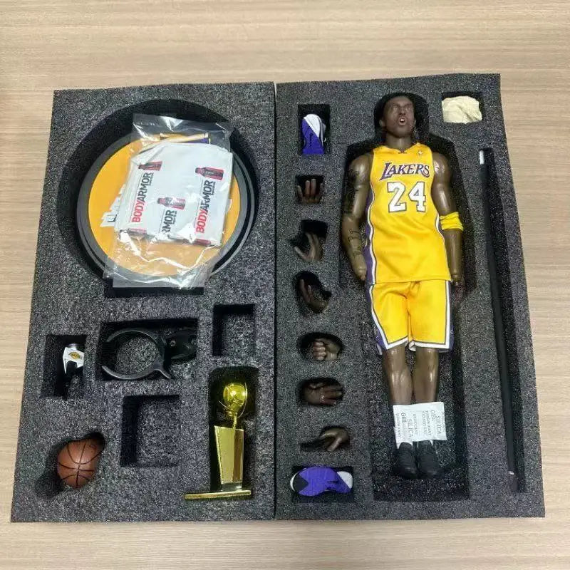 In Stock 1/6 NBA Star Kobe Bryant Model Lakers No. 24 Movable Figure Ornaments Complete Set of Basketball