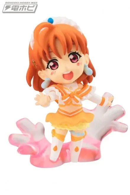 Original BANDAI LoveLive! Sunshine Aqours Gashapon Toy Watanabe You Sakurauchi Riko Kanan Matsuura Kit Mini Action Figures Doll