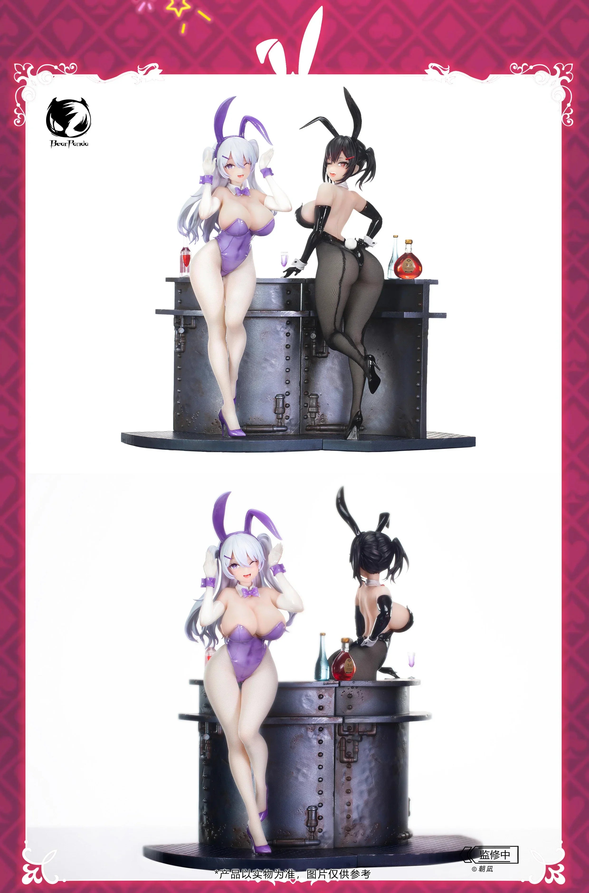 In Stock BearPanda Lin Xia Bunny Girl 1/6 28CM Desktop Cute Dolls Anime Action Figure Toy Gift Model Collection Hobbies