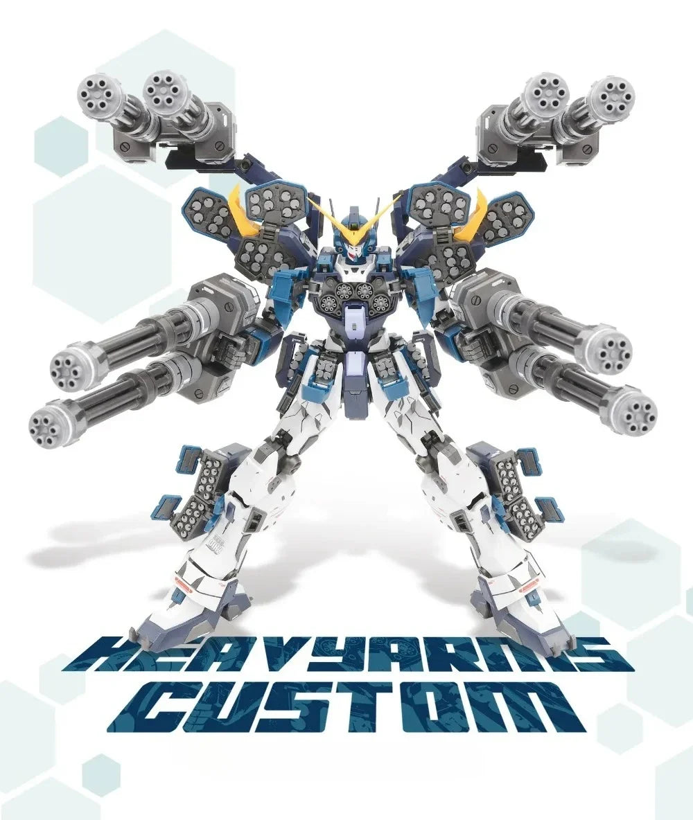 in stock Super Nova Mg 1/100 Model  Heavy Arms Custom Unchained Mobile Suit Kids Toys Collectible Model Decoration
