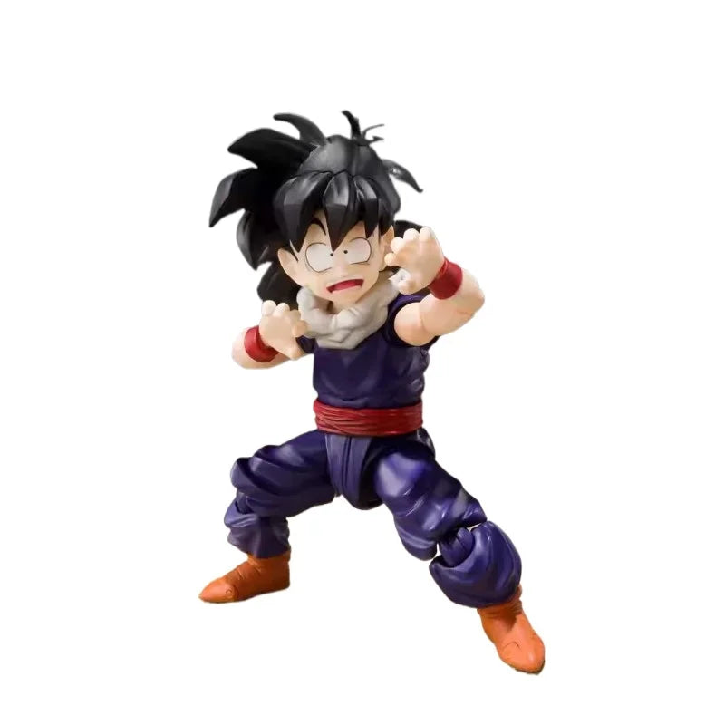 In Stock BANDAI S.H.Figuarts Original Dragon Ball Z Son Gohan Kid Era Anime Action Figure Replaceable Face Toy Gift for Kid