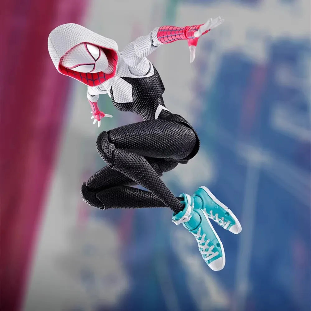 SHF Lady Amazing Spiderman Spidergwen BJD Spider Man Into the Spider-Verse Gwen Figure Model Toys