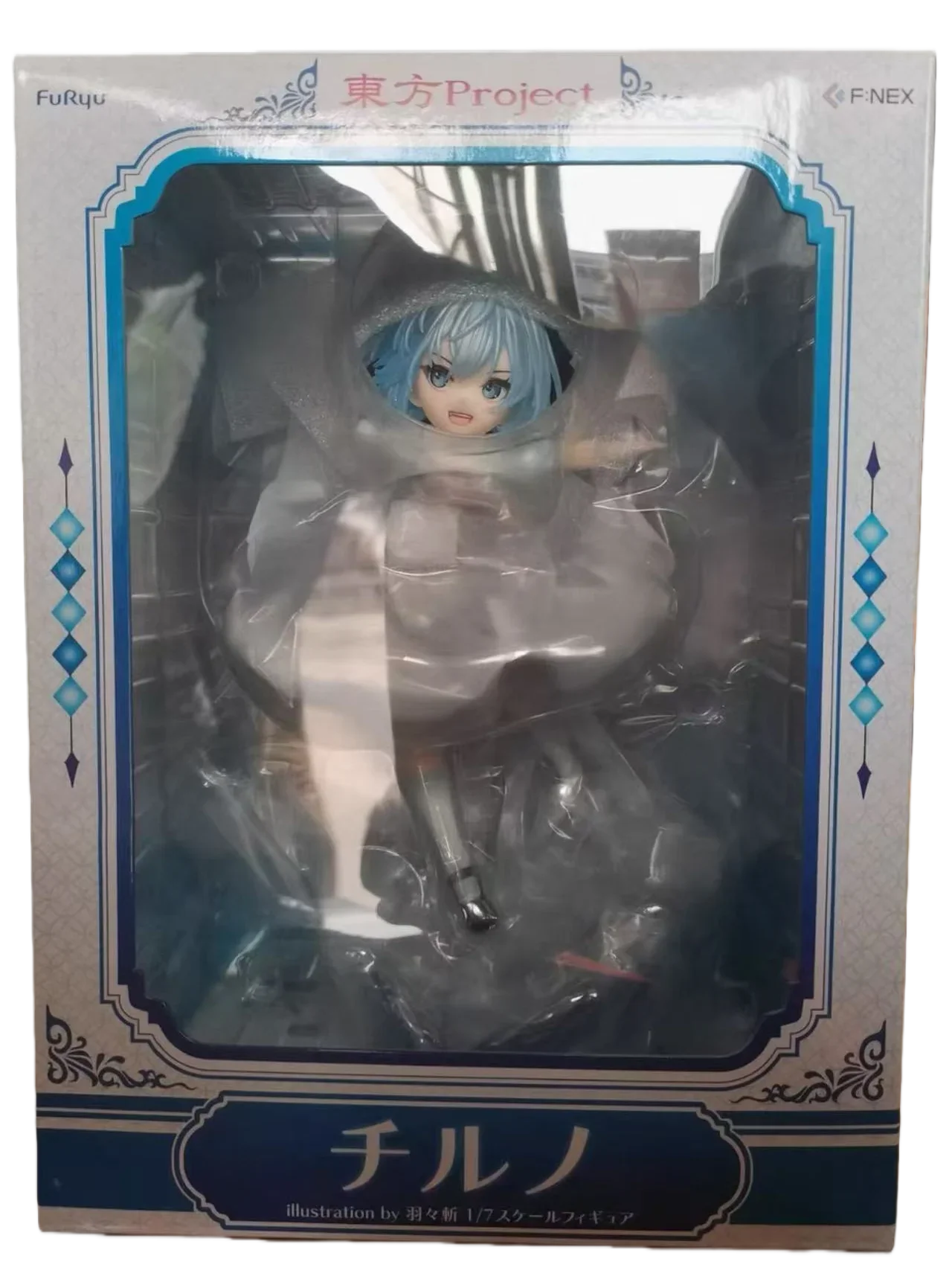 In Stock Touhou Project Cirno 1/7 Scale Animation Peripherals Ornaments Figures Scenery Items Movable Figures Collection Gifts