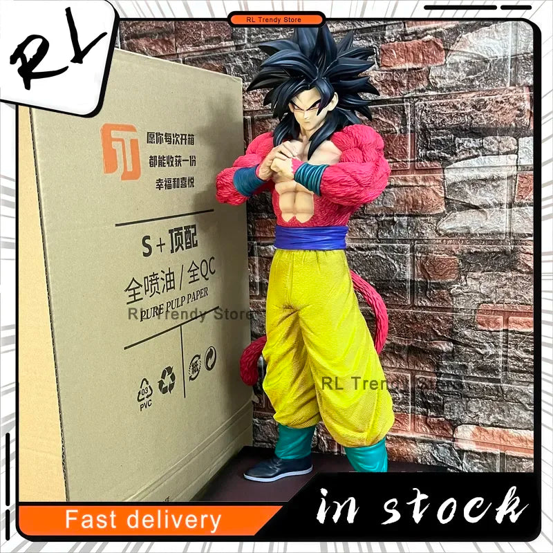 New 53cm 2%&Jt Studio Dragon Ball Anime Figures Ssj4 Son Goku Figures Super Saiyan 4 Goku Pvc Statue Collection Model Toys Gifts