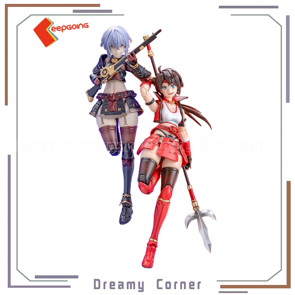 【In Stock】Original KEEPGOING Warring States G Series Oda Nobunaga Sanada Yukimura 2PCS 1/12 Action Figure Toy Model Gift