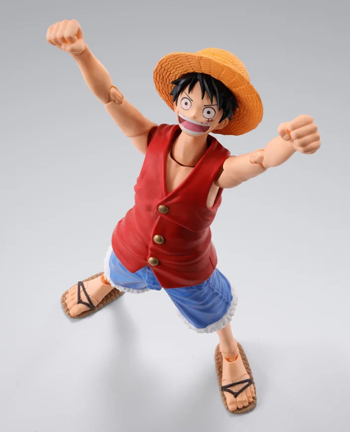 100% Original in Stock Bandai S.H.Figuarts SHF One Piece Monkey D. Luffy Romance Dawn Character Model Toy Gift Collection