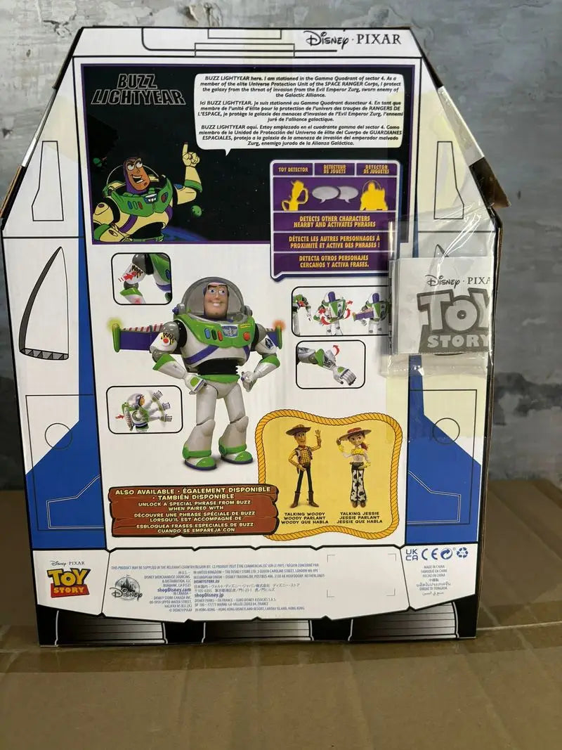 30cm Toy Story Buzz Lightyear Spacecraft Sound Model Buzz Lightyear Action Figure Doll Desktop Collection Birthday Gift For Kids