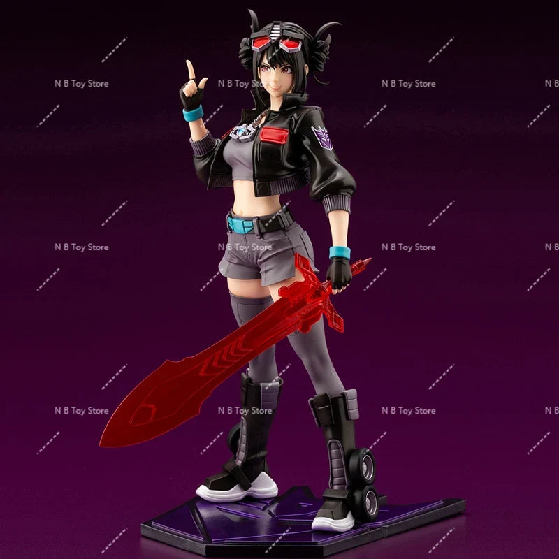 Original Kotobukiya Bishoujo Dark Optimus Prime Anime Figure PVC 23.5CM Collectible Model Satuette Ornament Gift