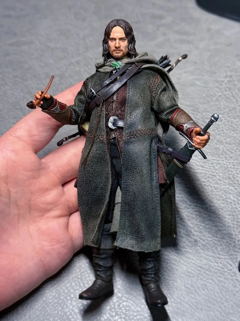 In-Stock Hellcat 1/12 Scale "ThelordOf The Rings" King Of The West Aragorn Action Figure Toys Model Pvc Gift Collector