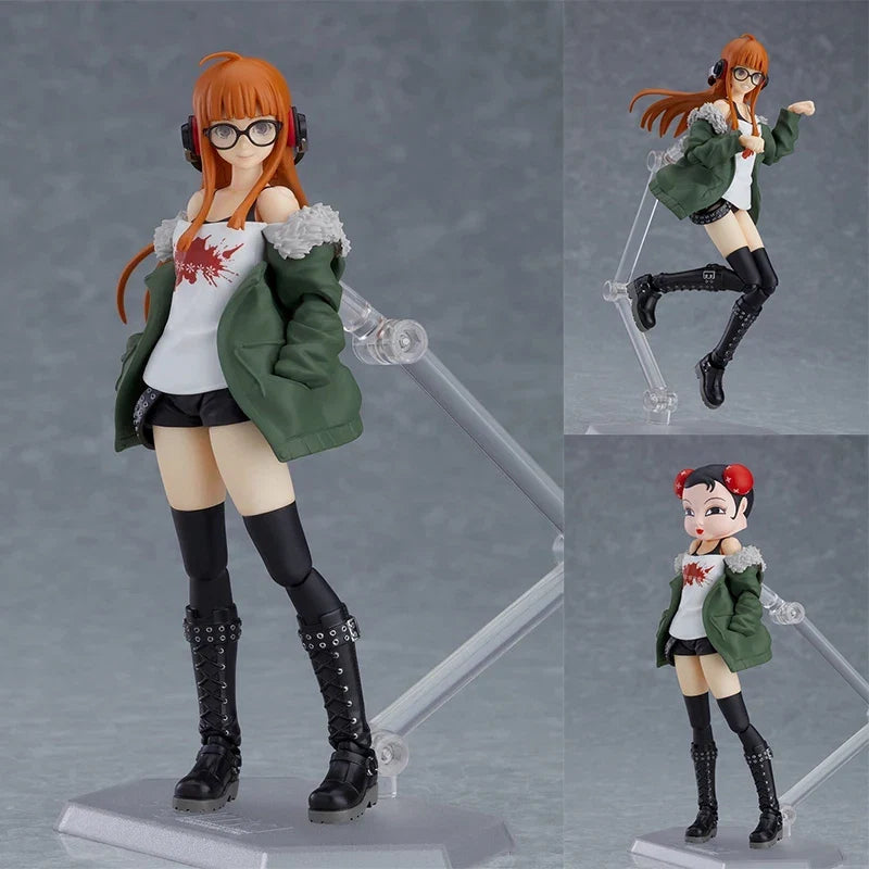 Max Factory Original Figma Series Persona 5 Rain Palace Lotus Wise Leaf Anime Mobile Model Handmade Accessories Toy Gifts