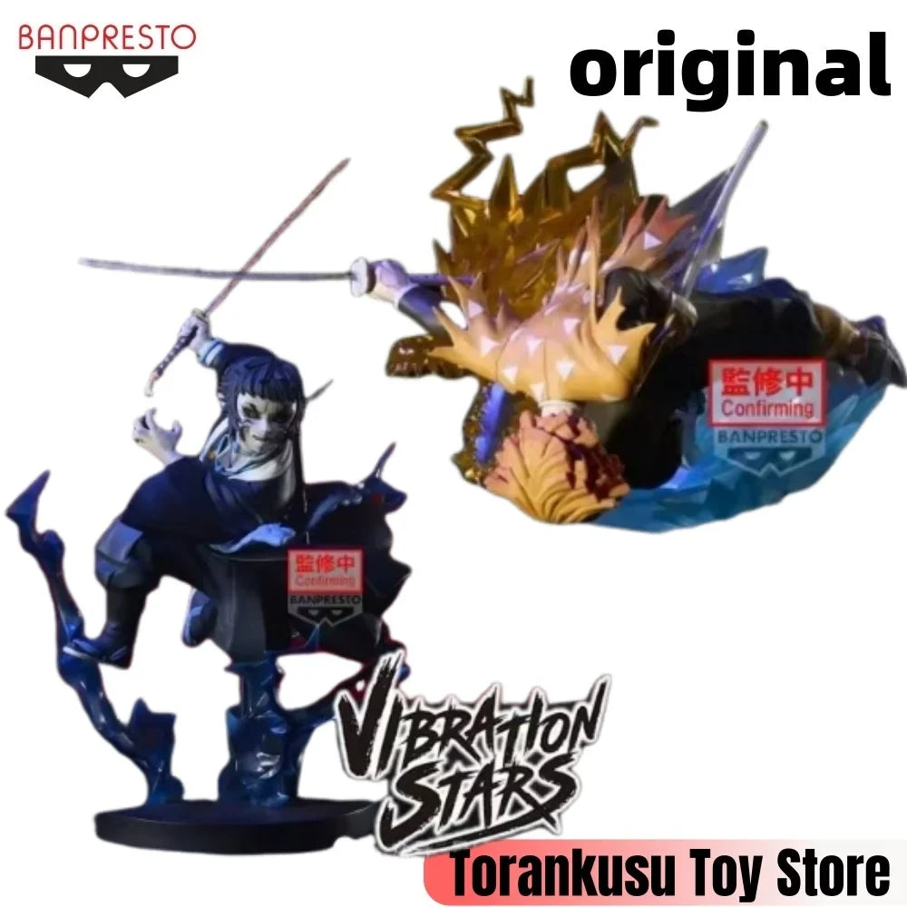 Banpresto Demon Slayer: Kimetsu no Yaiba Anime Kaigaku  & Agatsuma Zenitsu Vibration Stars Action Figure Dress Original Figurine