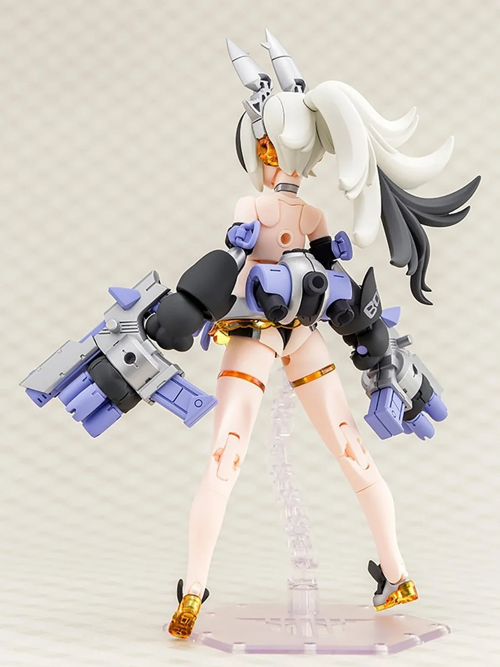 Original Genuine Kotobukiya Model Kits Megami Device PUNI☆MOFU Gin Lang 1/1 H=160mm Assembly Model Action Cute Toy Mecha Girl