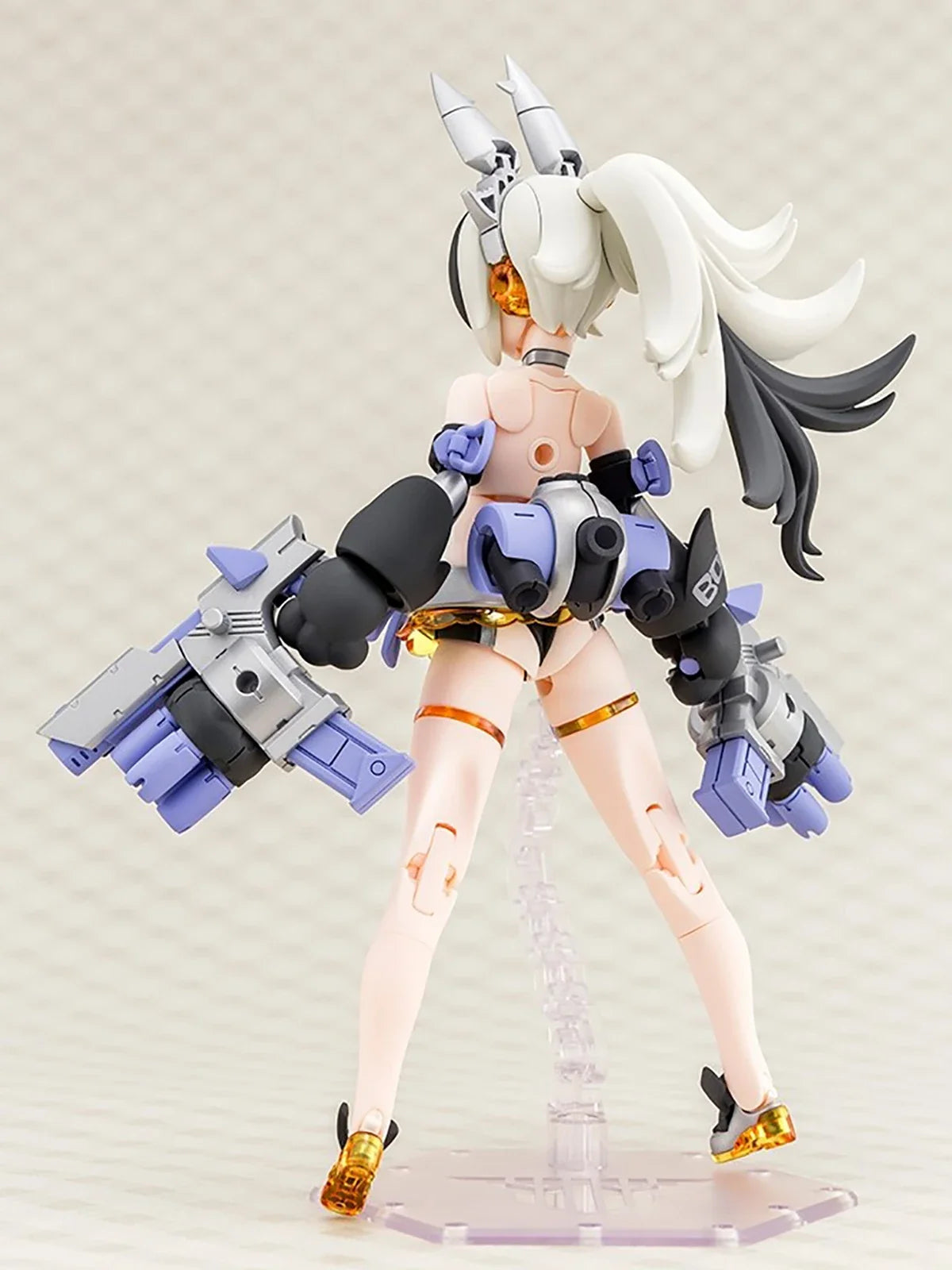 Original Genuine Kotobukiya Model Kits Megami Device PUNI☆MOFU Gin Lang 1/1 H=160mm Assembly Model Action Cute Toy Mecha Girl