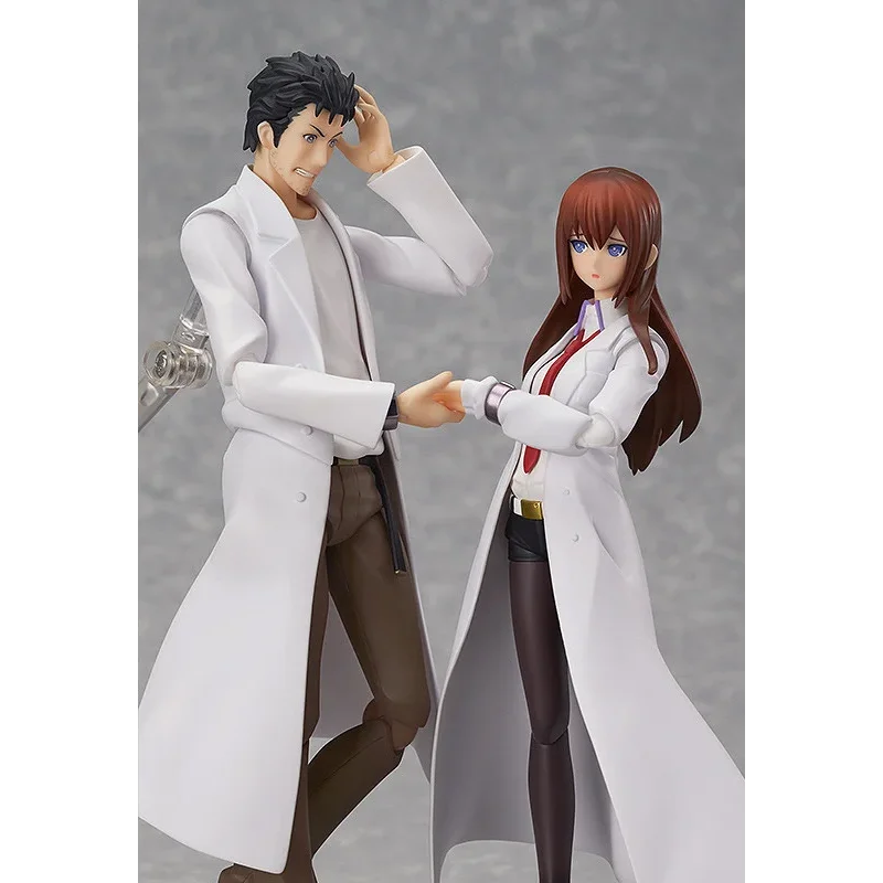100% Original Max factory Figma 196 Steins gate Okabe Rintaro Genuine In Stock Figure Model Toys