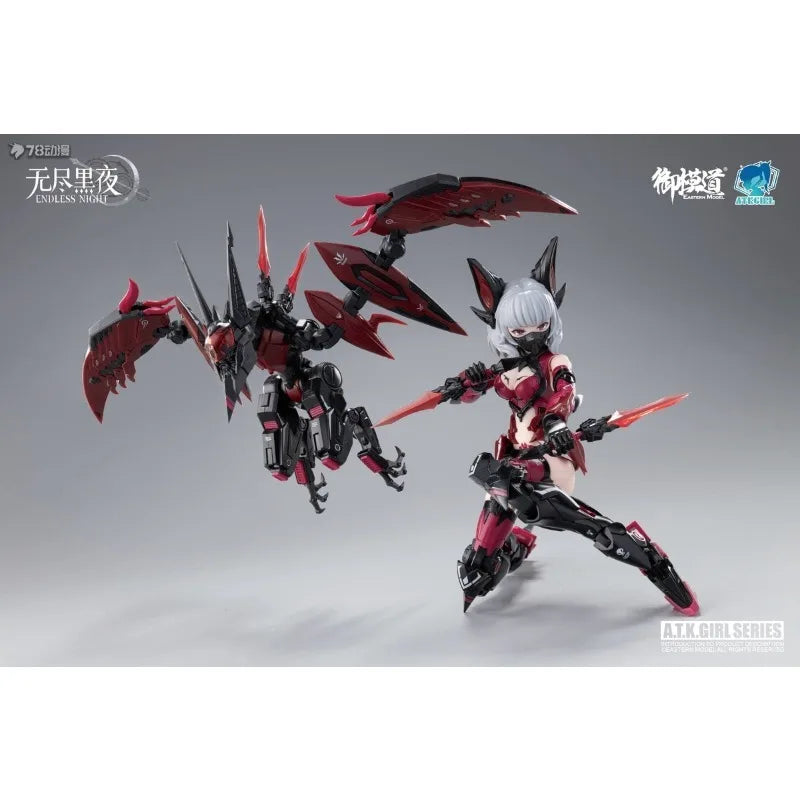 E-Model Osoriginal A. T.K.GIRL Endless Night Vampire Camilla Anime Action Figure Assembly Model Toys Ornaments Gifts for Boys