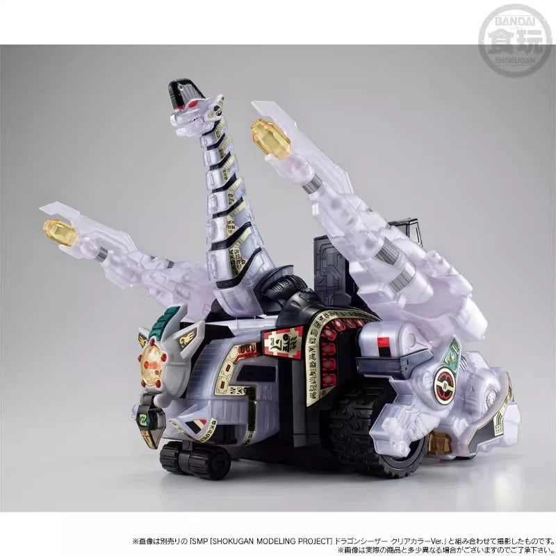 Bandai Food and Play SMP Dinosaur Team CLEAR COLOR VER Beast Riding God Thunder Dragon King Boys Collection of Christmas Gifts