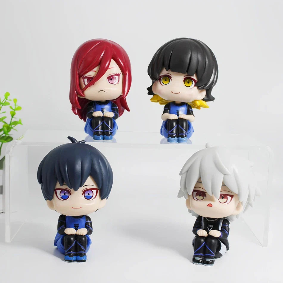 10CM Q Version Blue Lock Anime Figure sagi Yoichi Chigiri Hyoma Nagi Seishiro Figures Collection Model Decoration Figurine Toys
