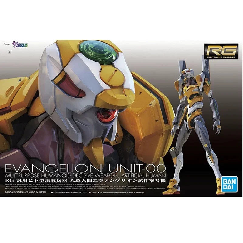 Original Bandai Rg Eva-00 Evangelion Unit 00 Gift Toy Collection For Kids Action Figure Model Anime Doll Figures Unisex 1/144