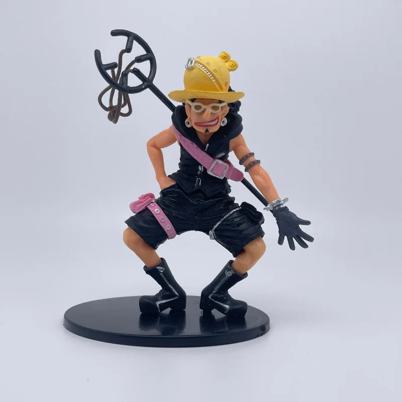 12cm Cartoon Anime One Piece Ussop PVC Action Figure Collection Handmade Model Car Desktop Decoration Kids Charm Toys Gift