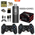 Velec K8 Retro Game Stick 4K HD with 64G & 40000+ Games Dual Wireless Controller for 2 Players Perfect Gift for Kids & Adults