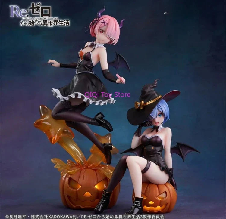 Life in a different world starting from scratch Rem & Ram Fantasy Night Magician  (Light effect pumpkin lamp base)