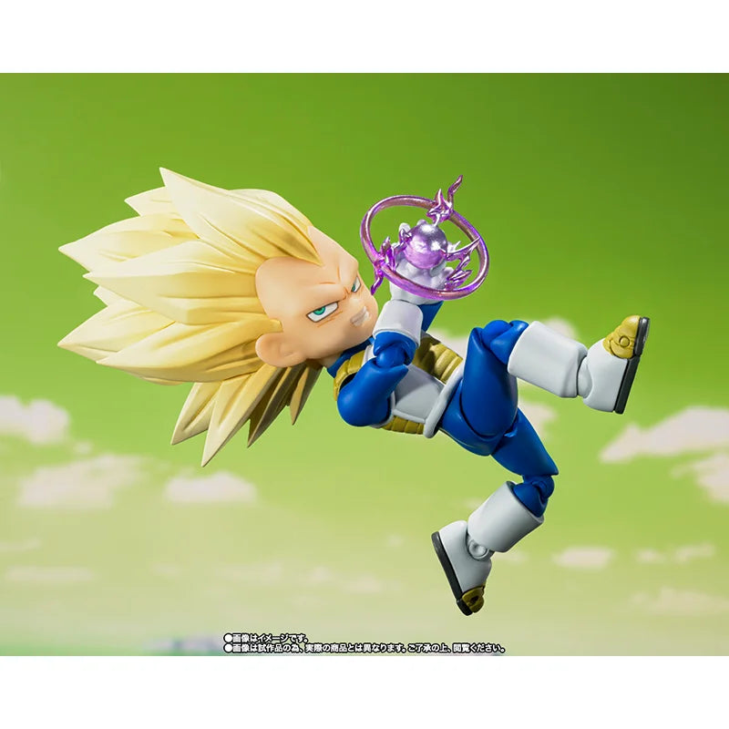 In stock Original Bandai Dragon Ball Model SHFiguarts Action Figures Super Saiya Vegeta Mini Daima Anime Brinquedos Toys WY