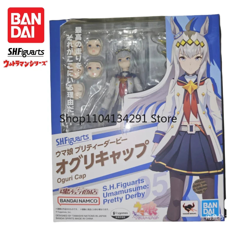 Original Bandai Soul Limited Edition Bandai SHF Umamusume Pretty Derby Small Chestnut Hat Model Figurine Children's Toy Gift