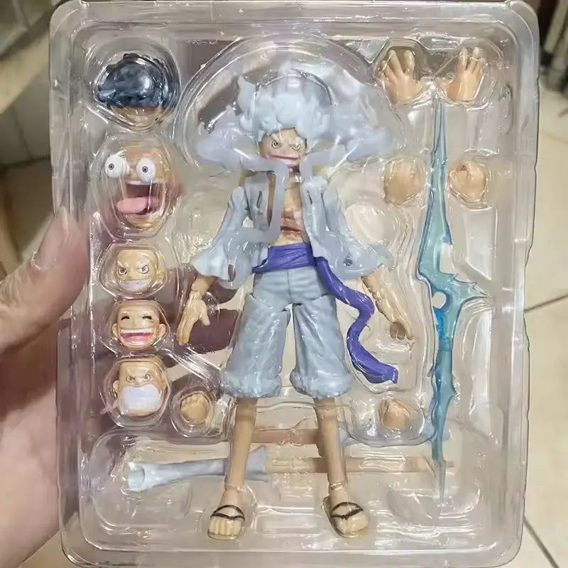 New Shf Monkey D Luffy Gear 5 Nika  Action Figure Anime One Piece Luffy Figure Movable Joints Collection Model Toys Birthday