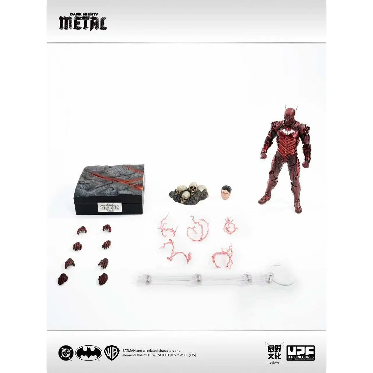 Sofort lieferbar U·P·FINEGURES DC Dark Nights: Metal Red Death Fertiges Modell