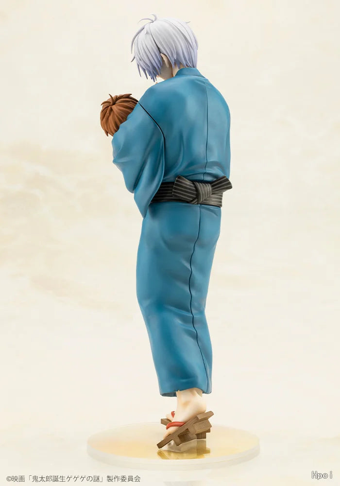 '-In Stock Original KOTOBUKIYA Kitaro's Father & Baby  24cm Anime Statue Cartoon Model Doll 2026 New Collection