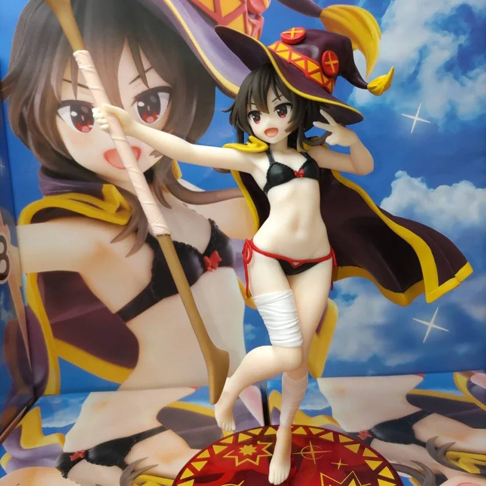 2025 New Anime God's Blessing on This Wonderful World 18cm Megumin Action Figure Cute Figurine Decor Statue Dolls