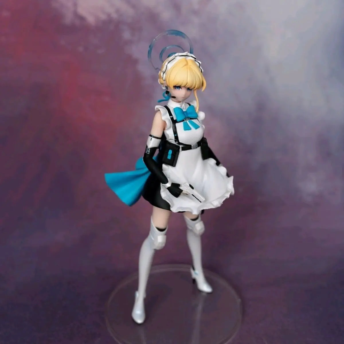 Baibao Station Blue Archive Toki Asukama Figur Statue Maid Kleid Lange Kurze Rock Version Stehende Pose Desktop Dekoration Geschenk
