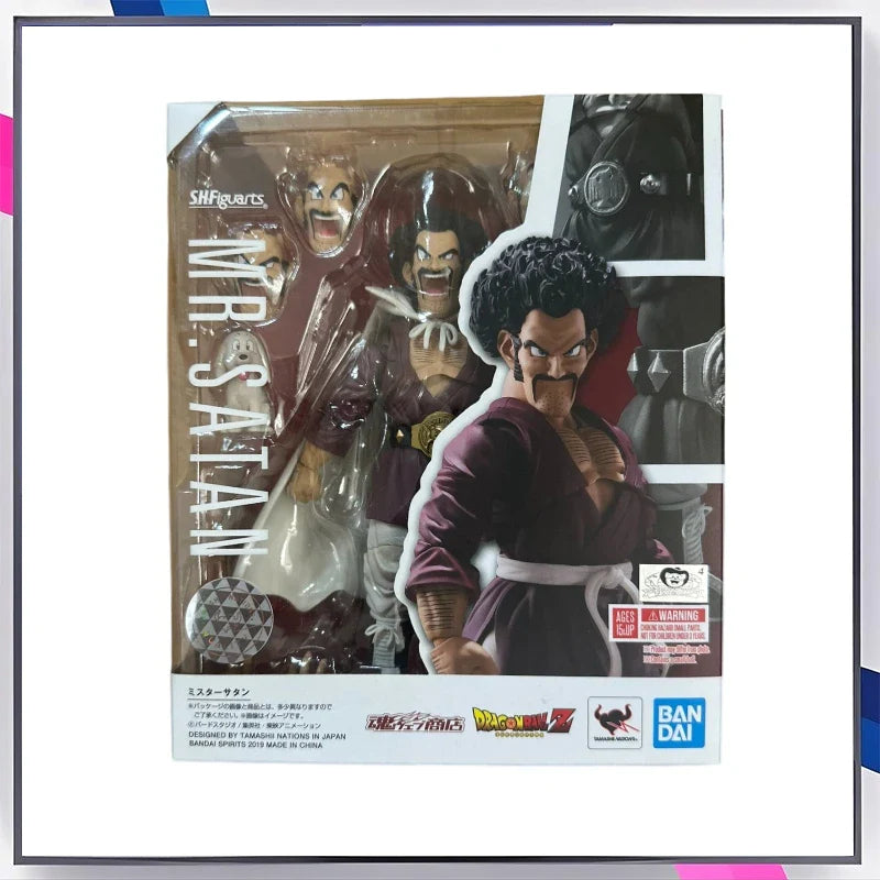 Original BANDAI S.H. Figuarts Mister Satan Dragon Ball Z auf Lager Anime-Sammlung Actionfiguren Modellspielzeug