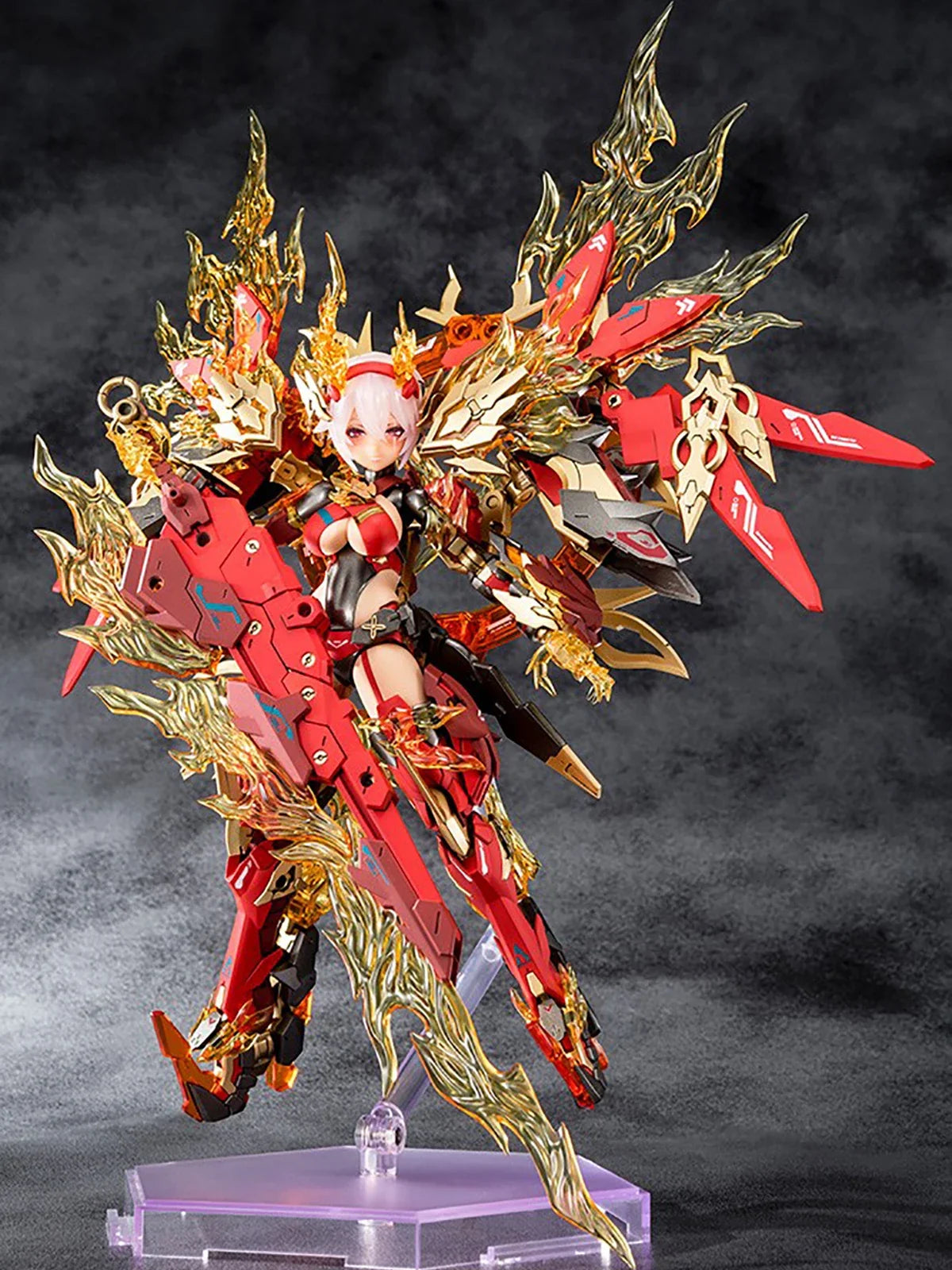 In Stock Original Genuine Kotobukiya Model Kits Megami Device (16) Auv Susanowo & Guren & Souen 1/1 H=200~220mm Mecha Girl Model
