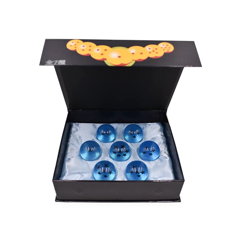 DBZ Anime Shenlong Figures Set Esferas Del Dragon and 7 Stars Dragon Crystal Balls 3.5cm Shelf Figurine Collection Model Toys