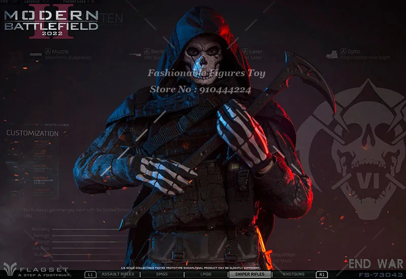 In Stock FLAGSET FS73043 1/6 Men Soldier Apocalypse War Series Death Squad Ghost Full Set 12Inch Action Figure Model Toys