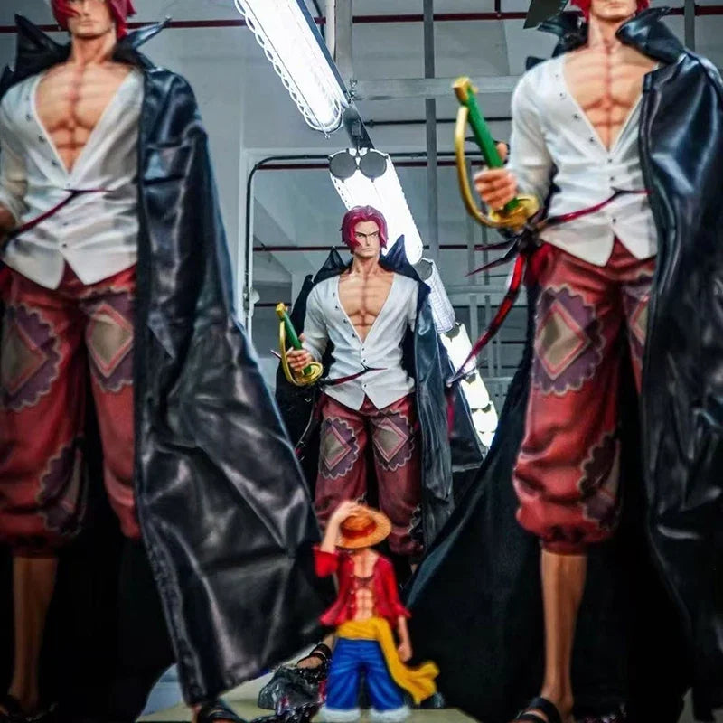 JT Statue One Piece Anime Red Hair Shanks Figure Collectible Table Decor Action Toy Model Playable Gift From Japan Fans Gifts